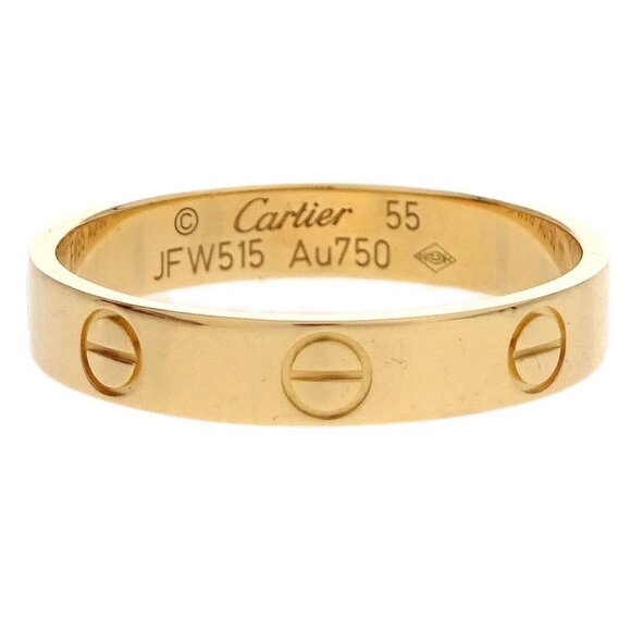 Cartier Mini Love Ring Au750 #55 JFW515 144781 - Picture 1 of 4